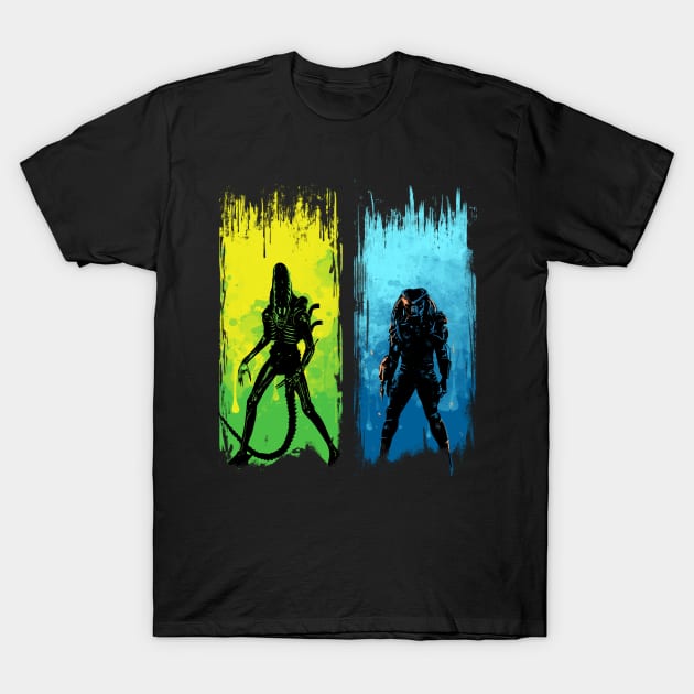 xenomorph vs yautja T-Shirt by IlonaHibernis